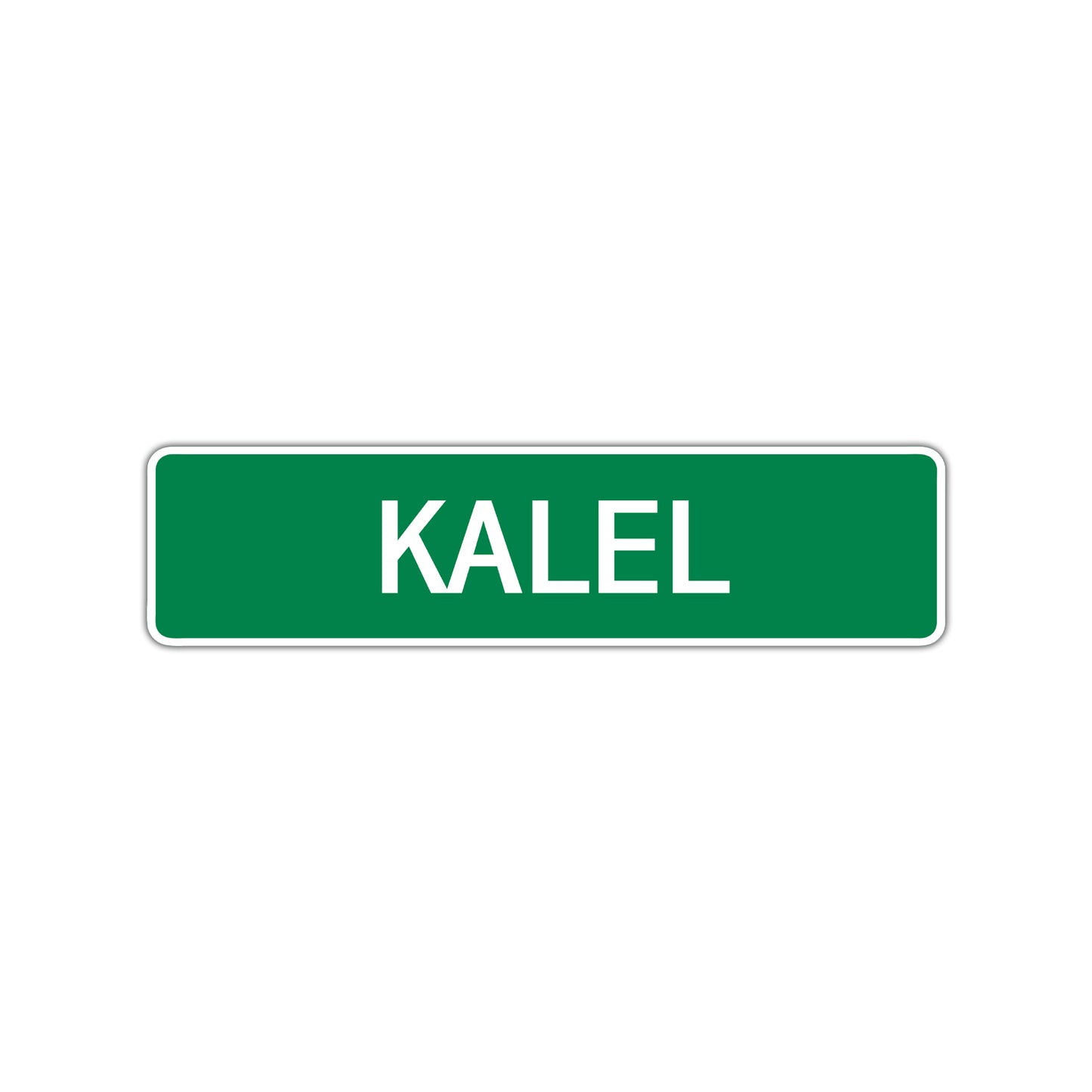 Kalel Street Sign Children Name Room Plate