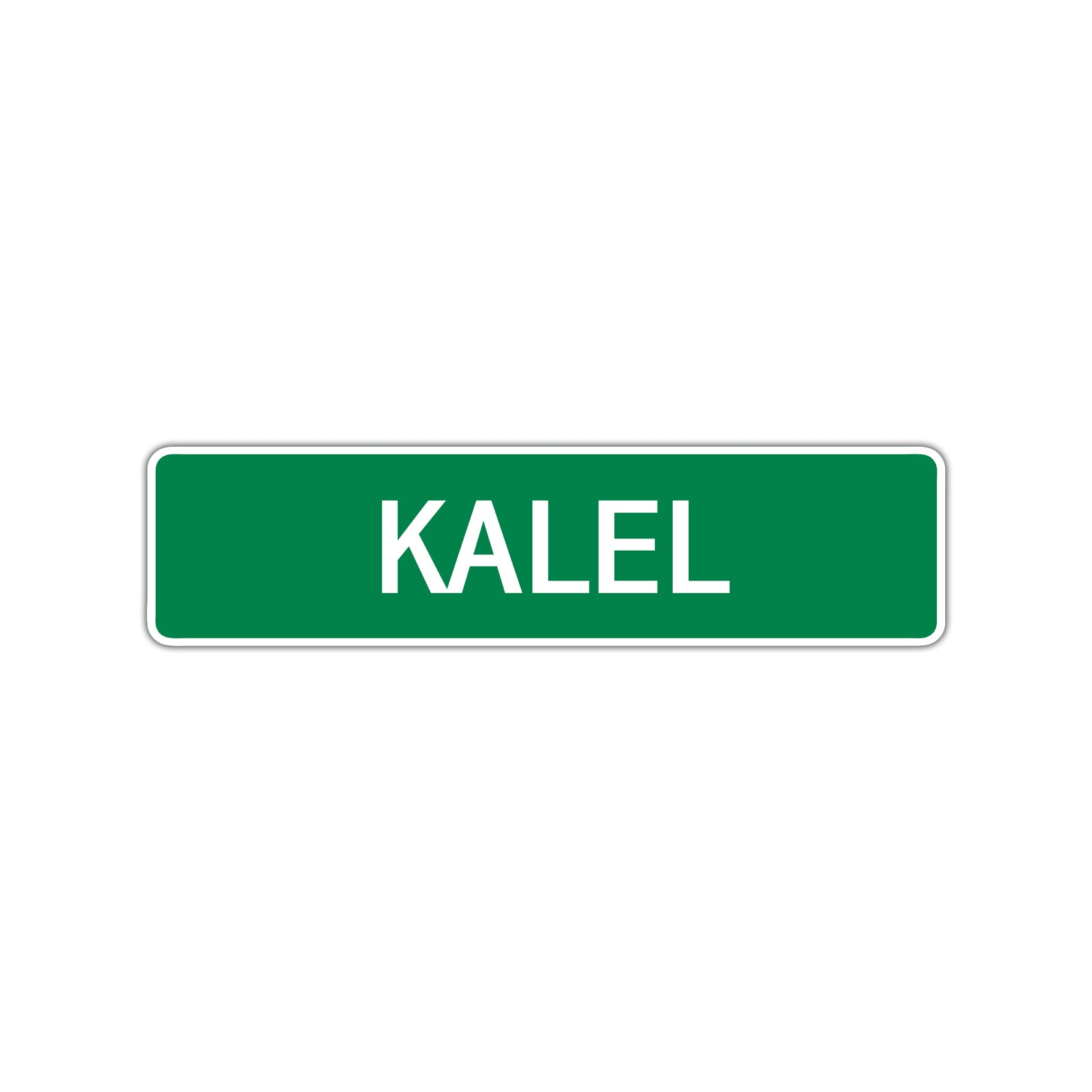 Kalel Street Sign Children Name Room Plate