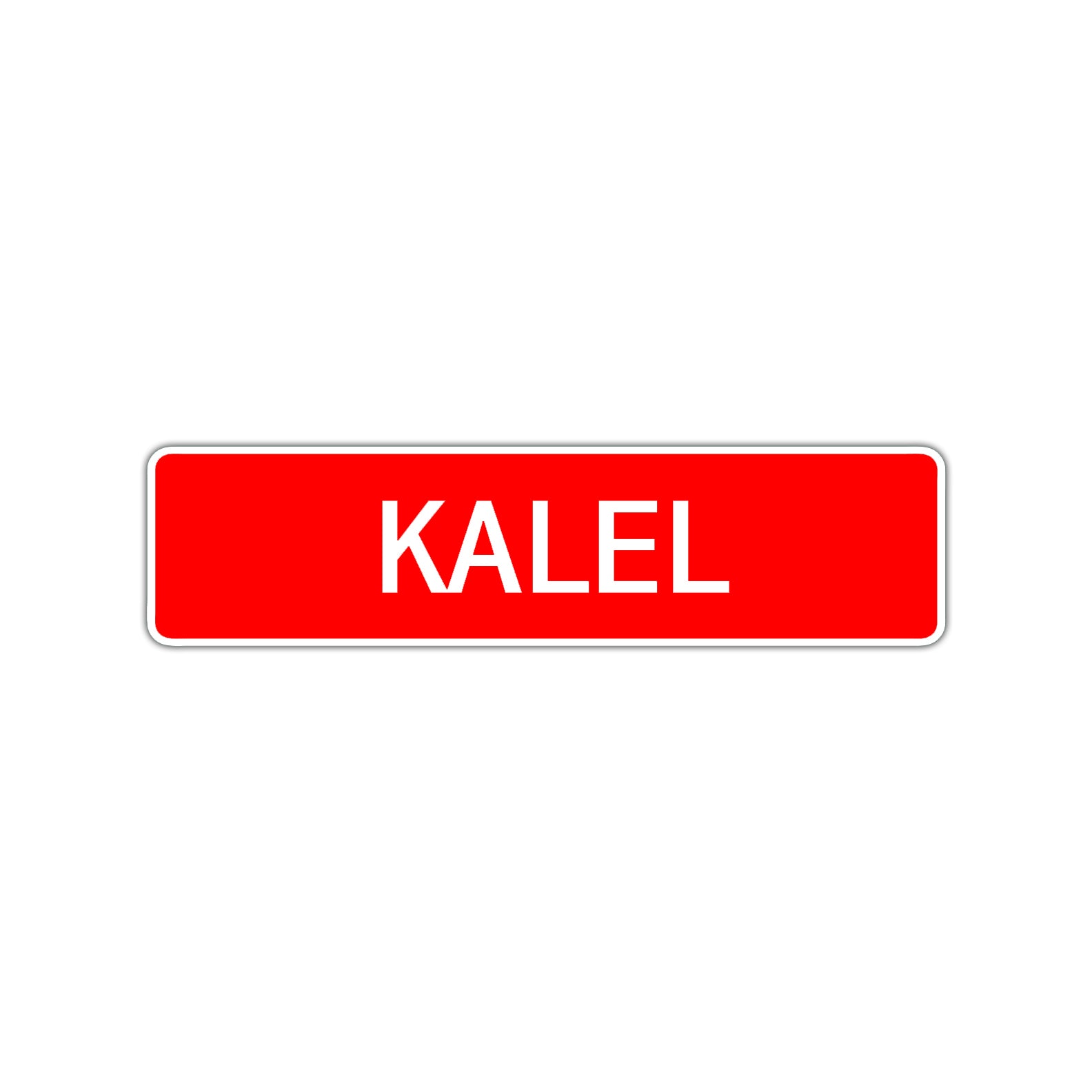 Kalel Street Sign Children Name Room Plate