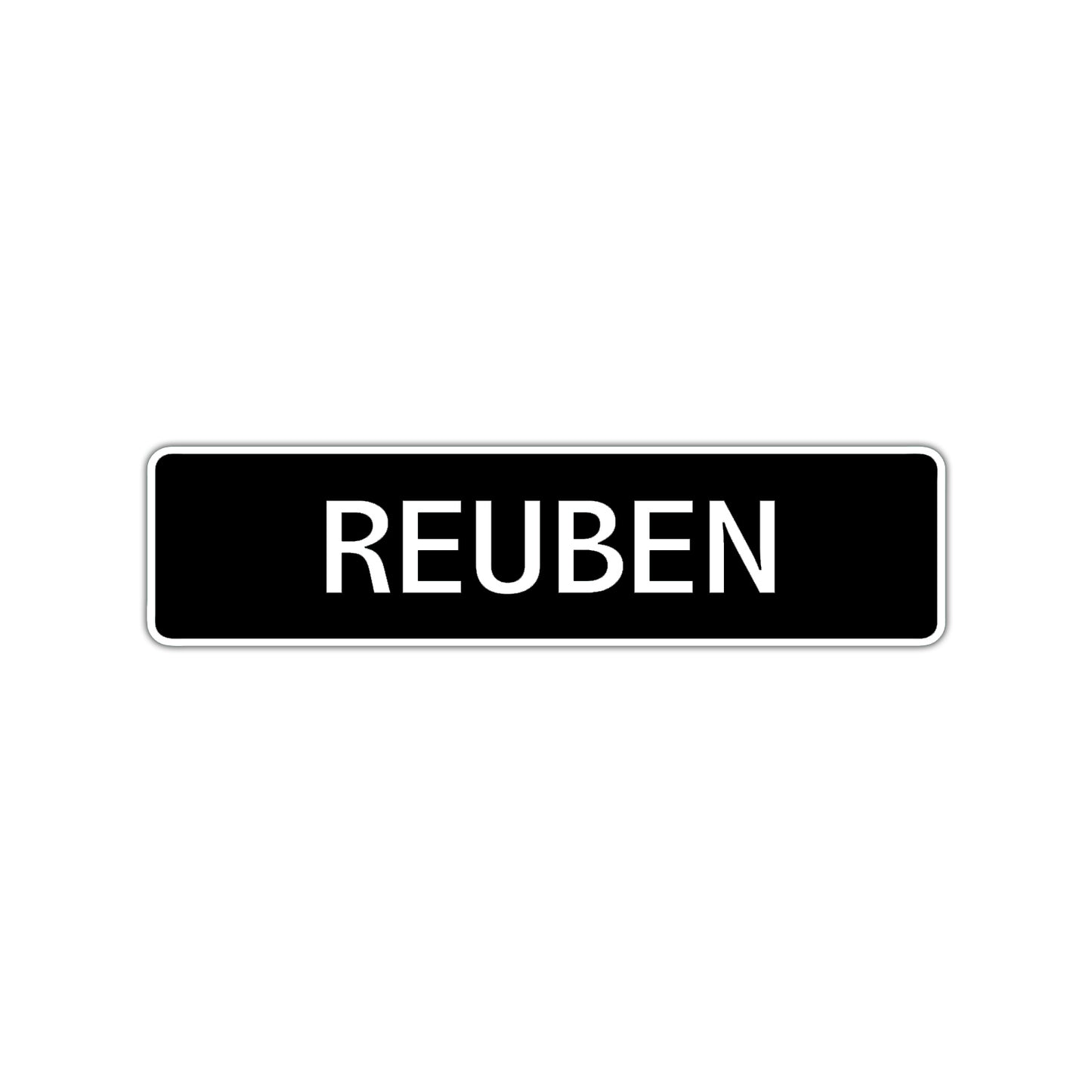 Reuben Street Sign Children Name Room Plate