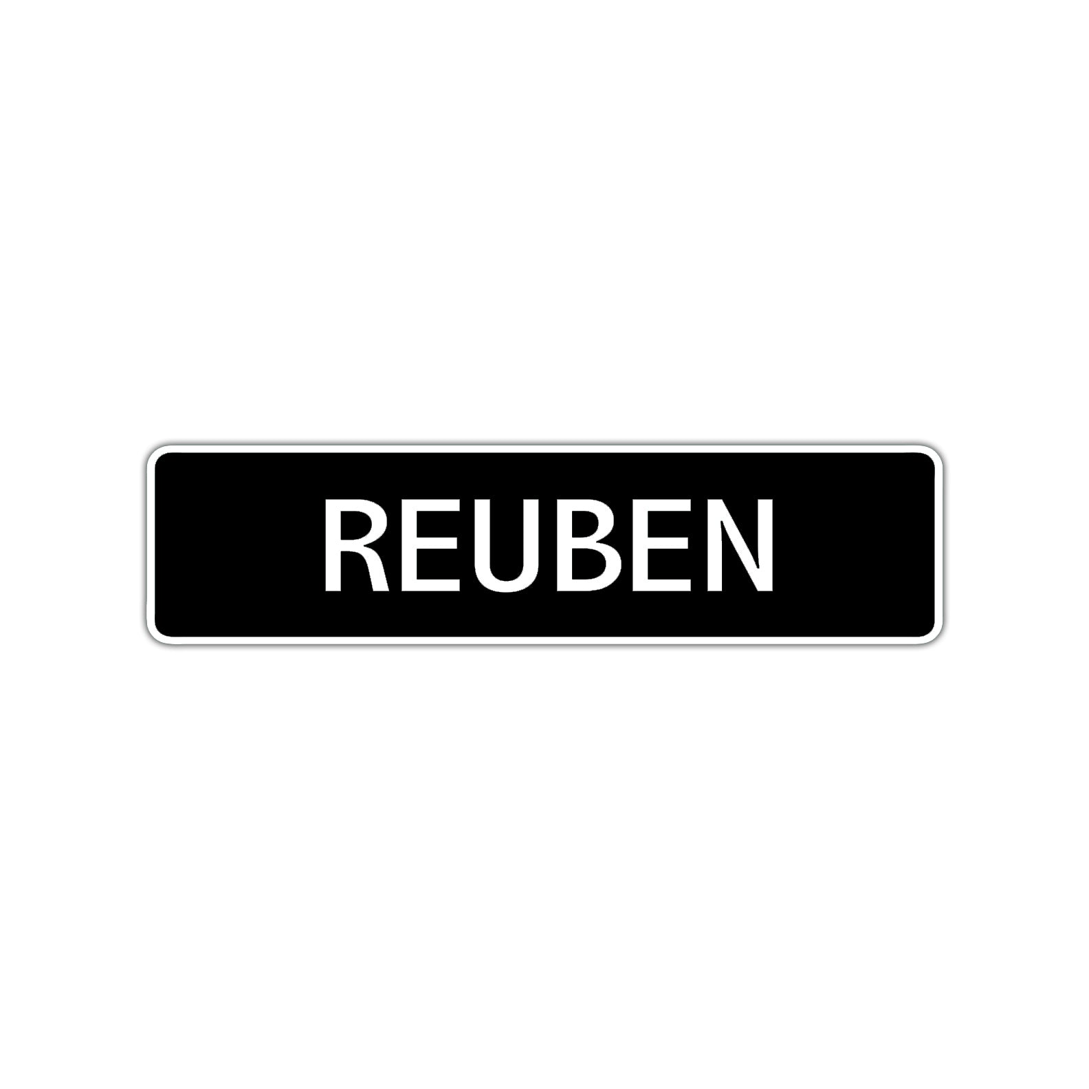 Reuben Street Sign Children Name Room Plate