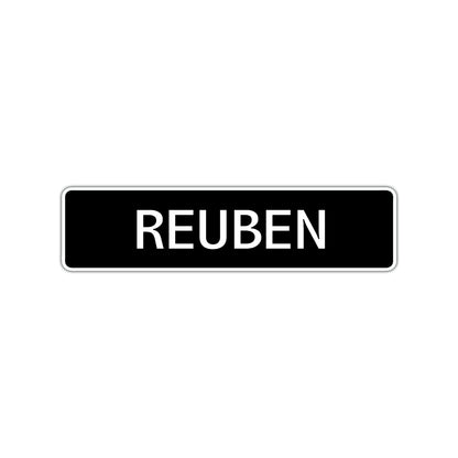 Reuben Street Sign Children Name Room Plate