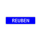 Reuben Street Sign Children Name Room Plate