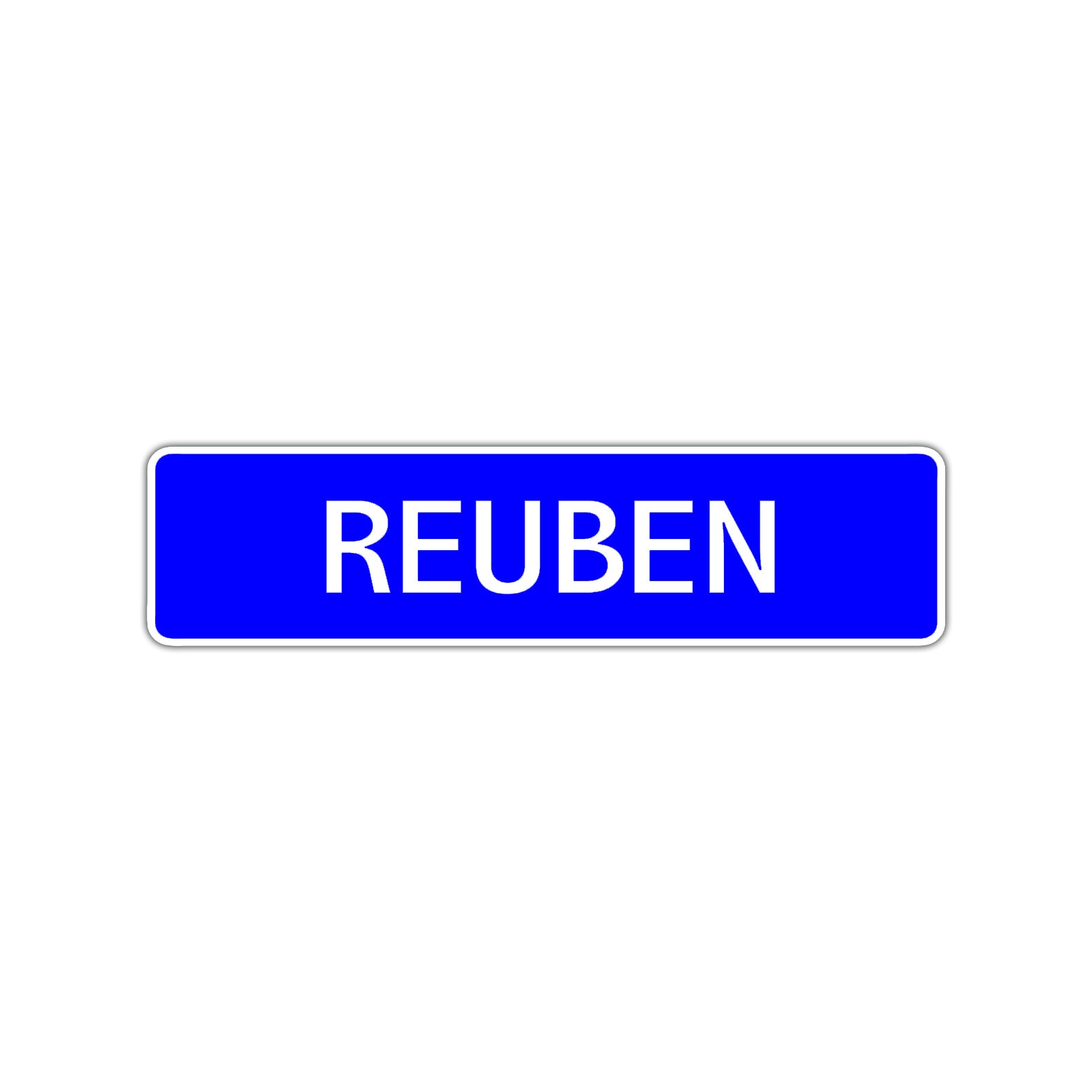 Reuben Street Sign Children Name Room Plate