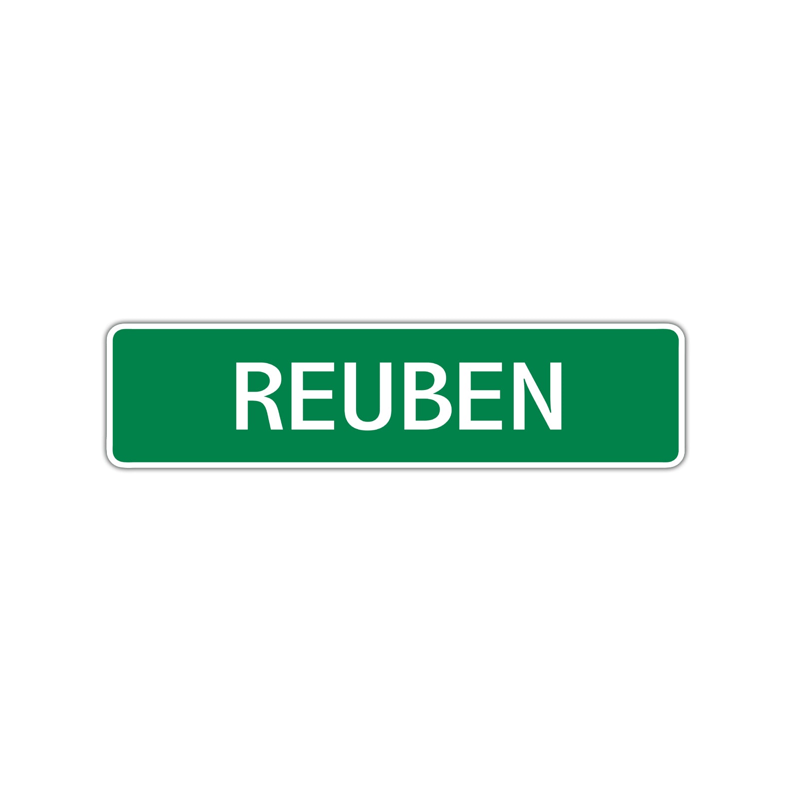 Reuben Street Sign Children Name Room Plate