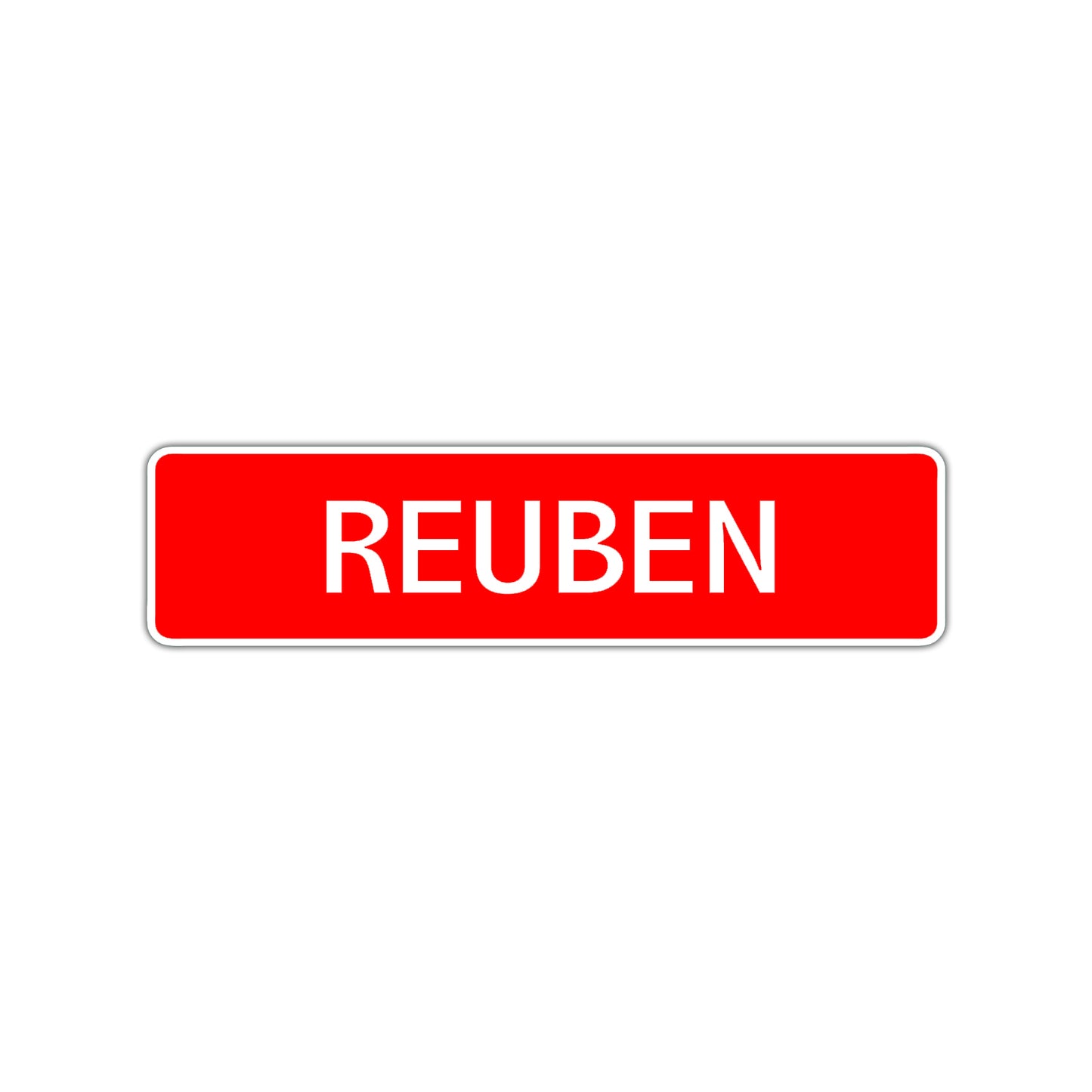 Reuben Street Sign Children Name Room Plate
