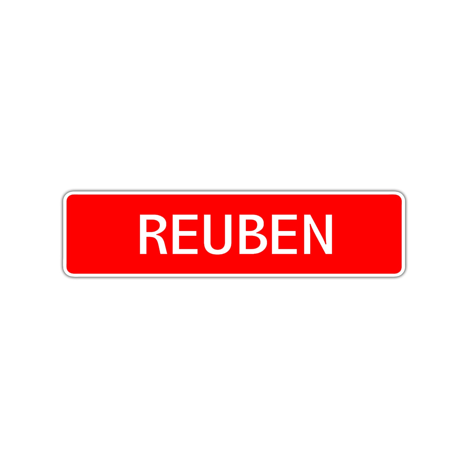 Reuben Street Sign Children Name Room Plate