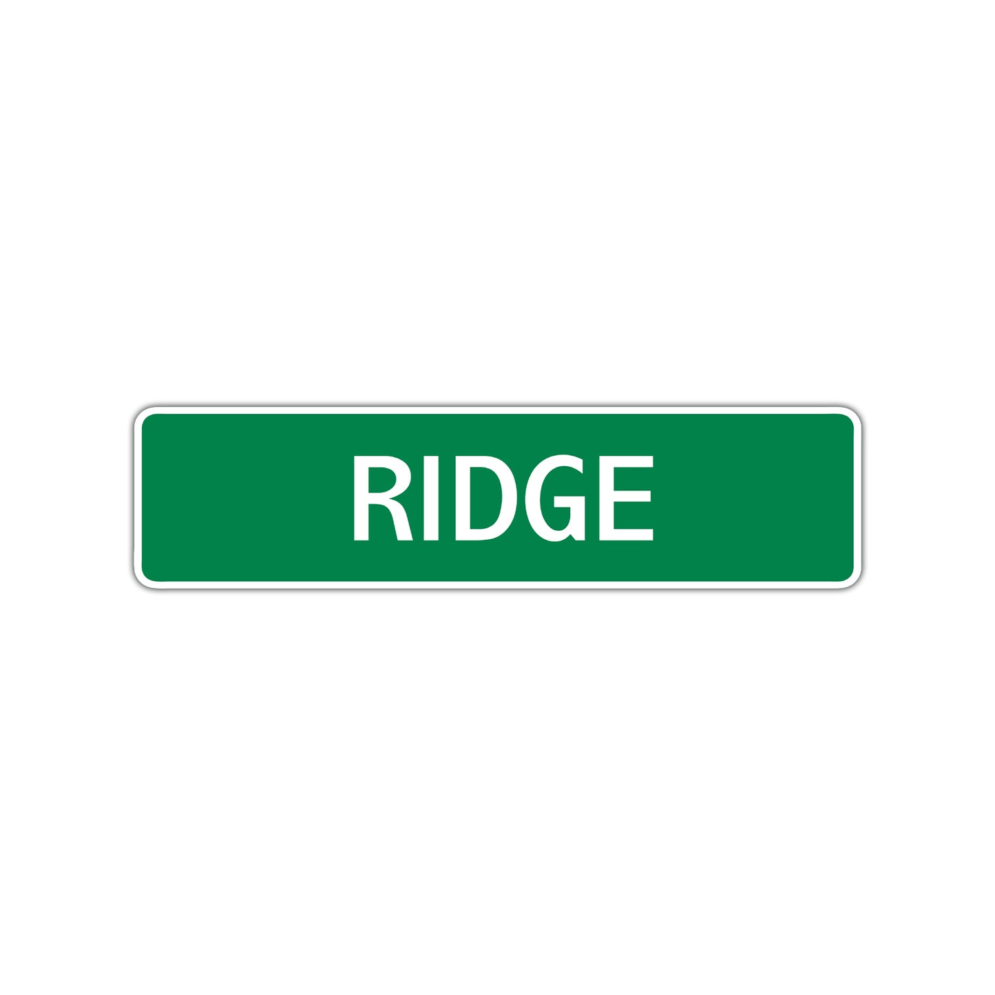 Ridge Street Sign Children Name Room Plate