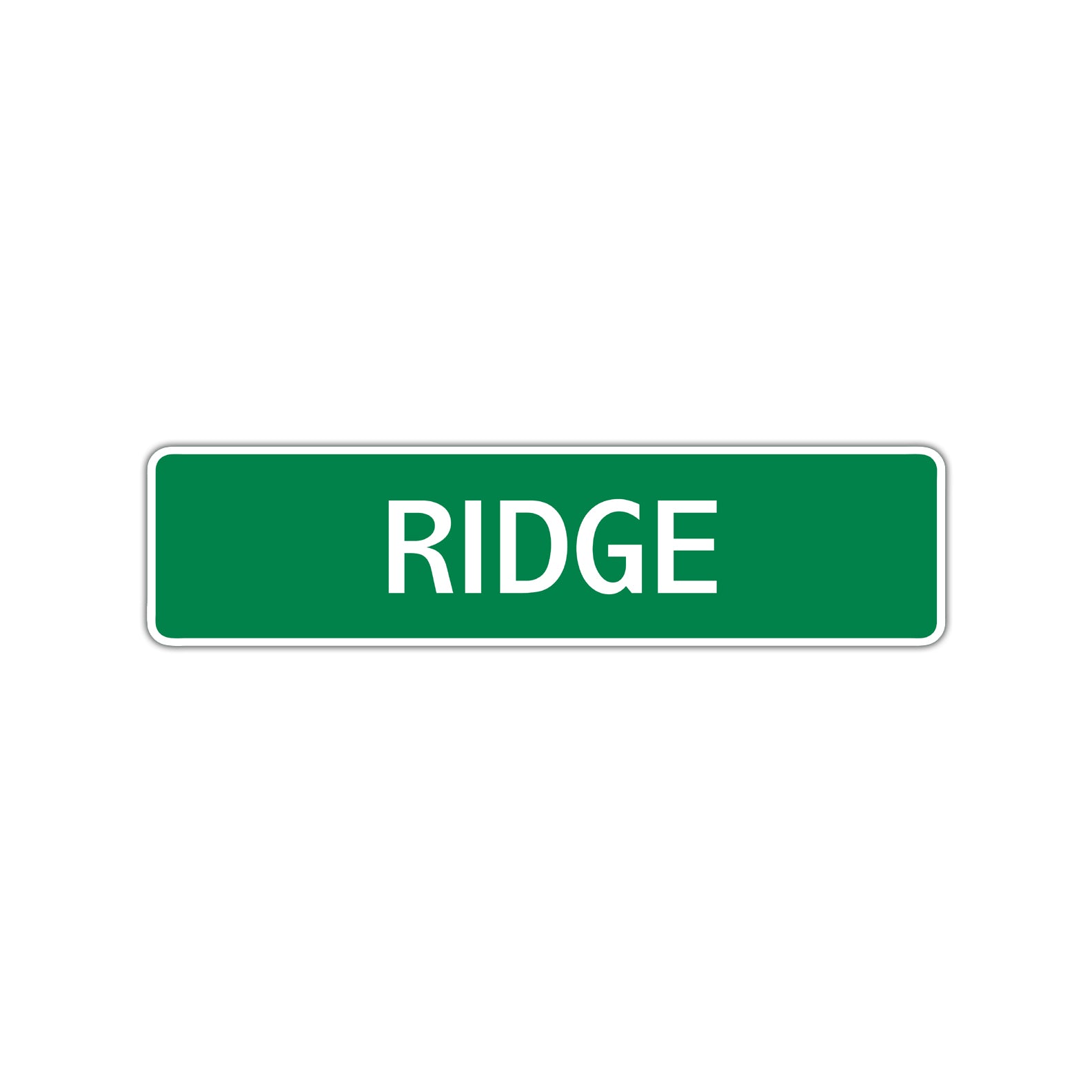 Ridge Street Sign Children Name Room Plate