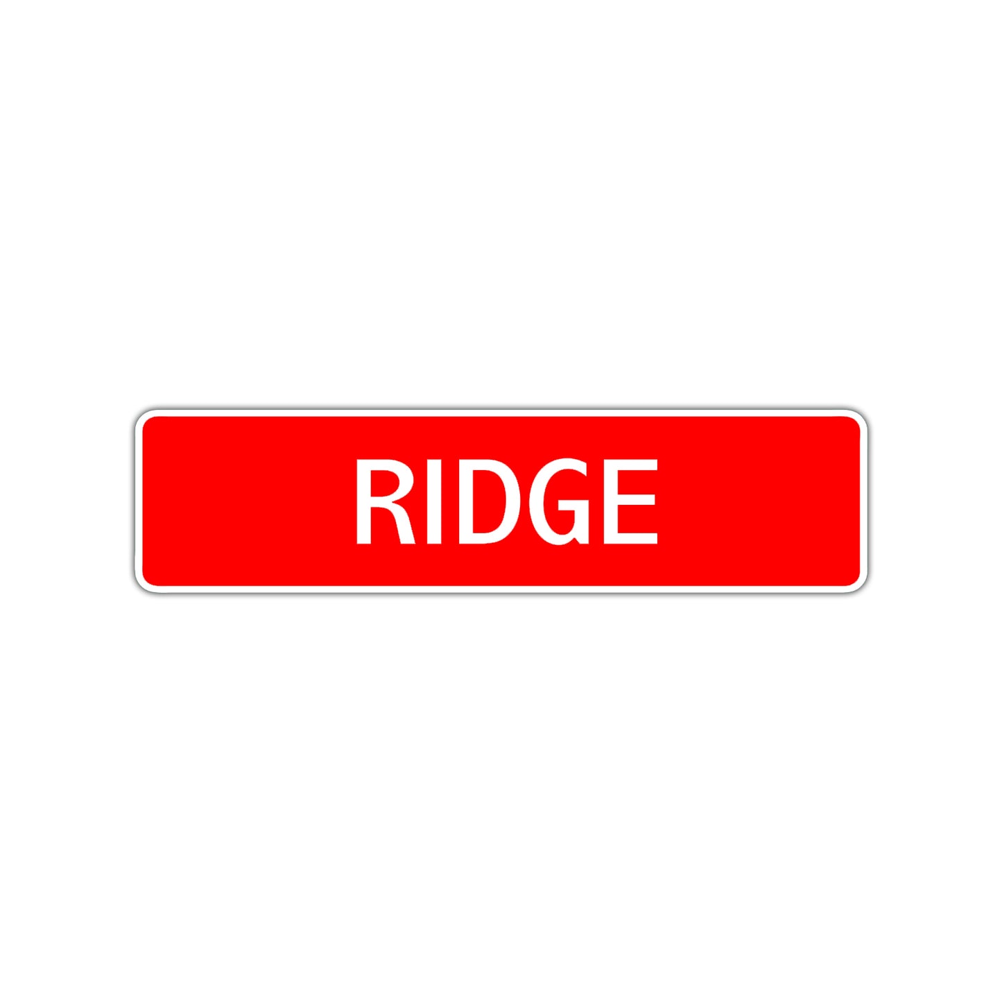 Ridge Street Sign Children Name Room Plate