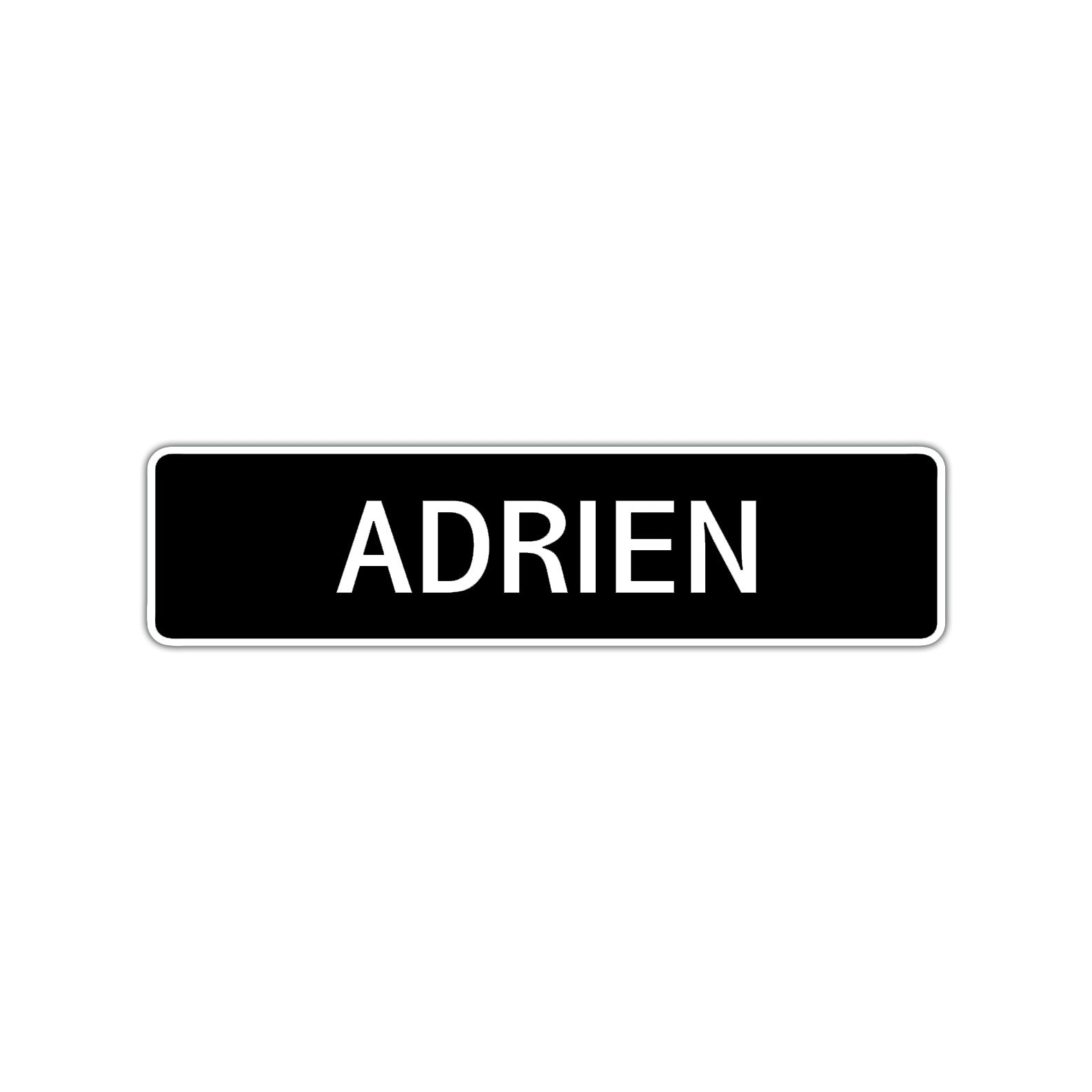 Adrien Street Sign Children Name Room Plate