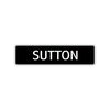 Sutton Street Sign Children Name Room Plate