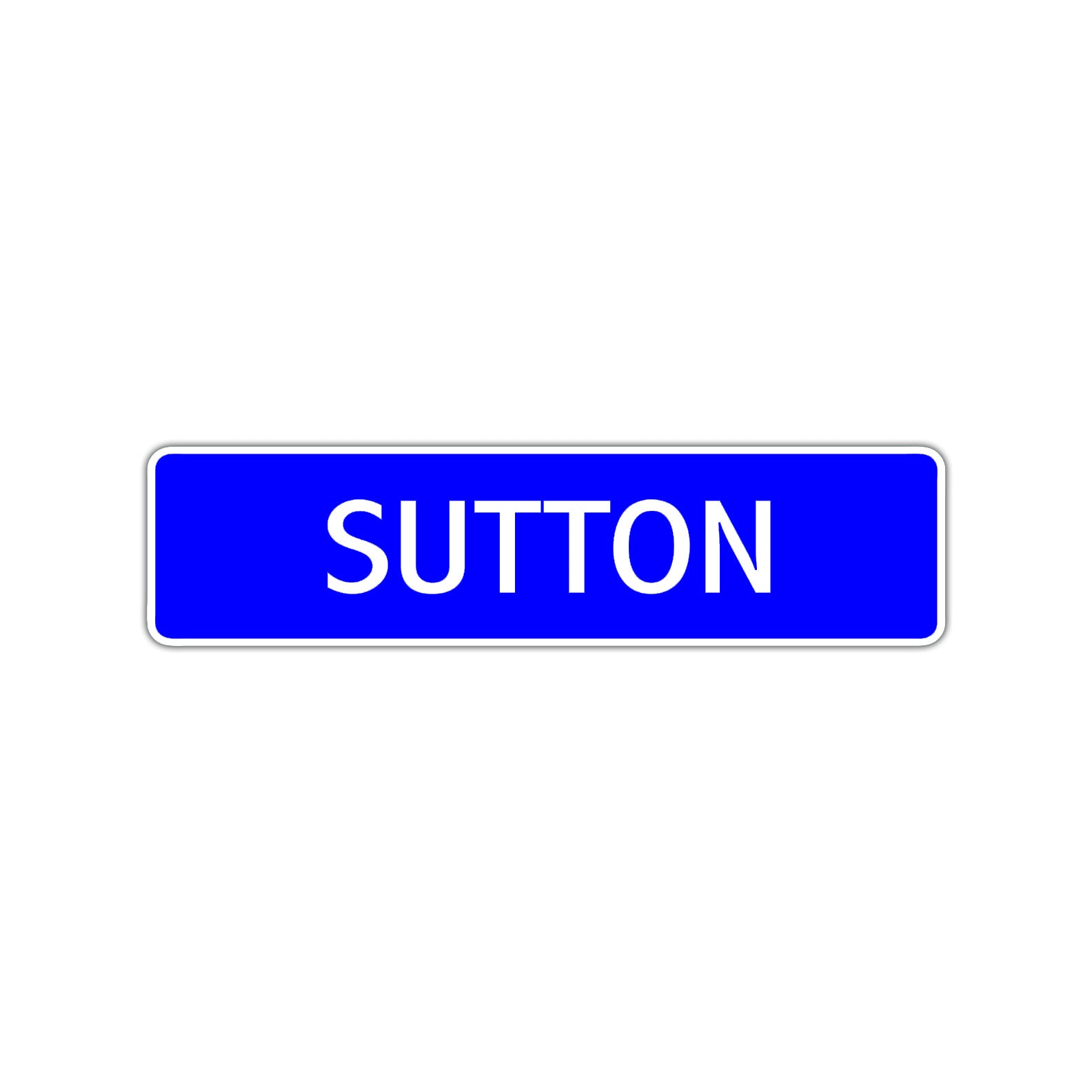 Sutton Street Sign Children Name Room Plate