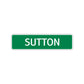 Sutton Street Sign Children Name Room Plate