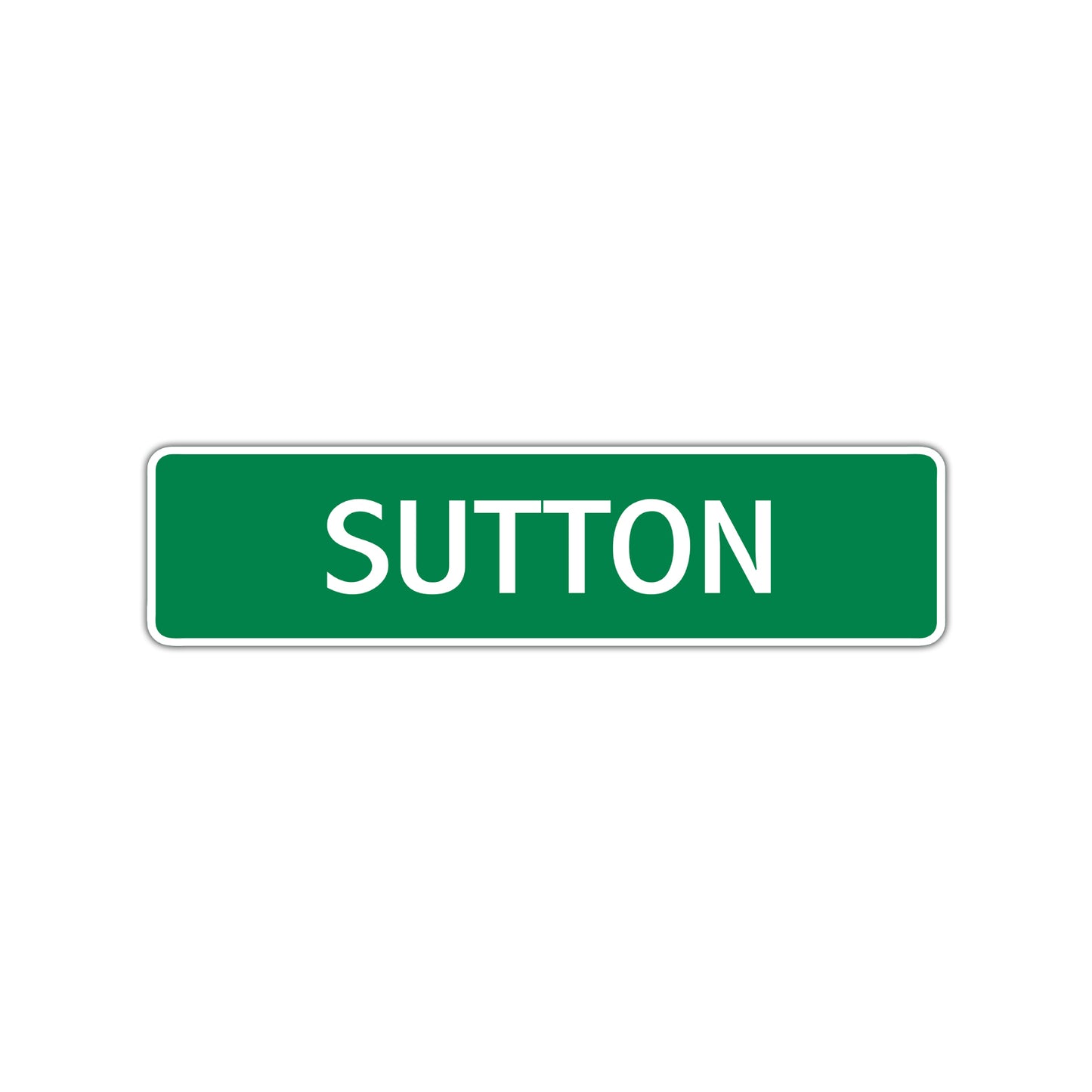 Sutton Street Sign Children Name Room Plate