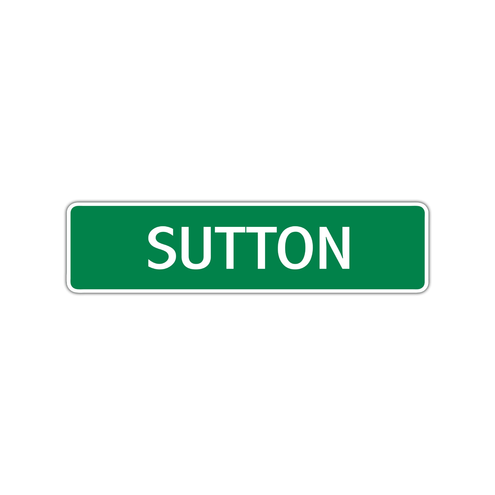 Sutton Street Sign Children Name Room Plate
