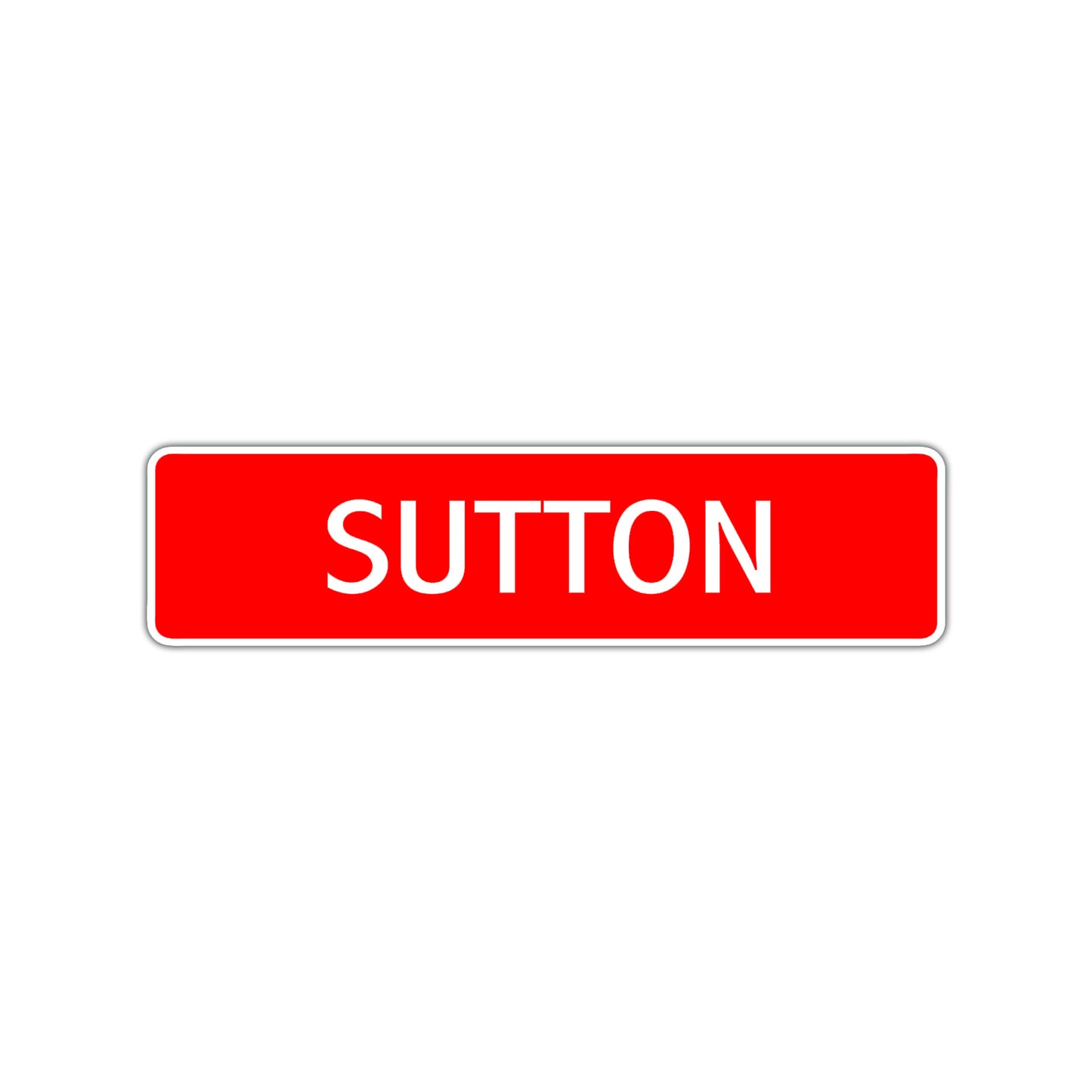 Sutton Street Sign Children Name Room Plate