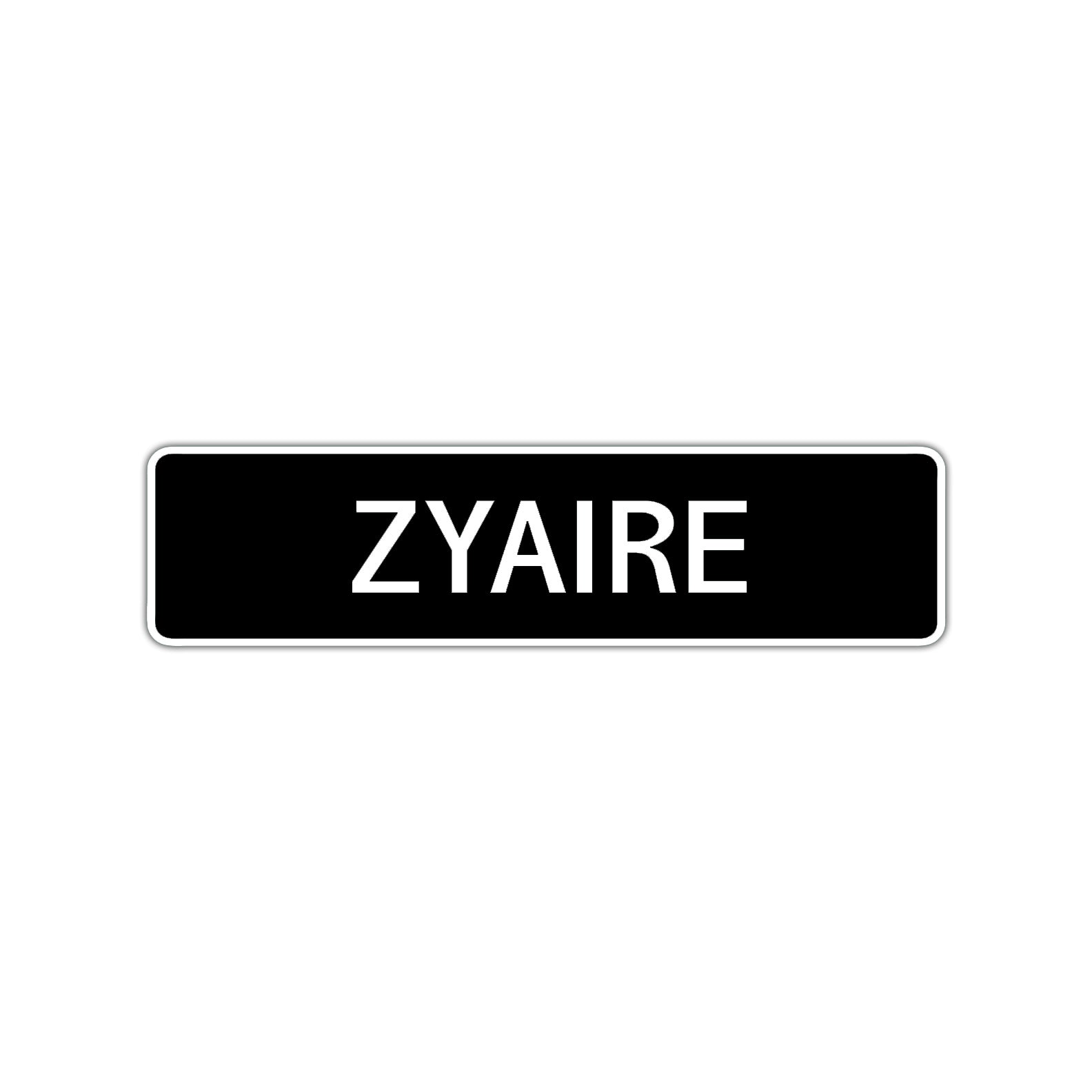 Zyaire Street Sign Children Name Room Plate