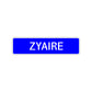 Zyaire Street Sign Children Name Room Plate