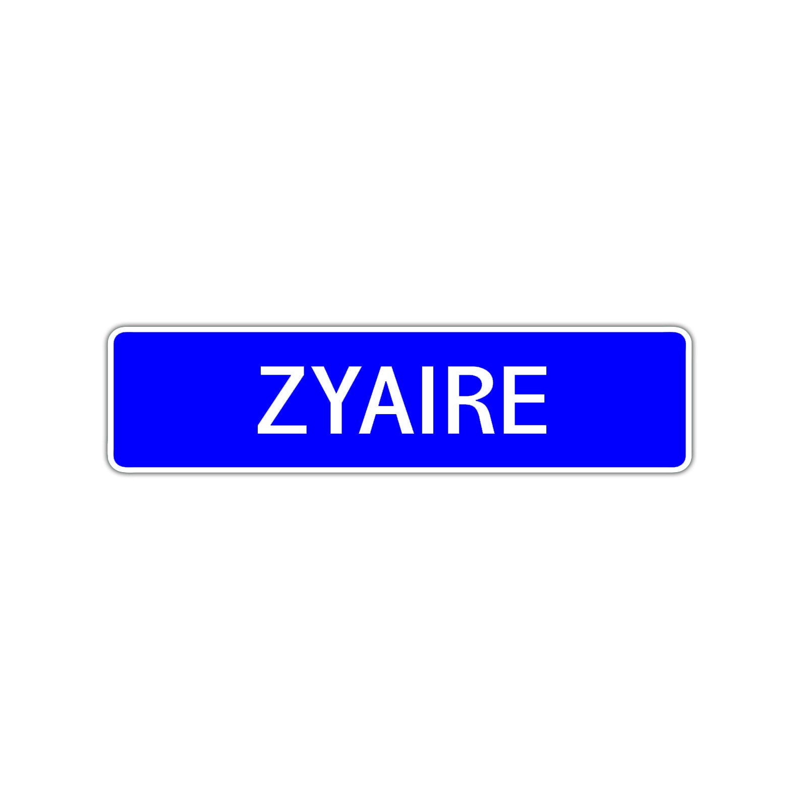Zyaire Street Sign Children Name Room Plate
