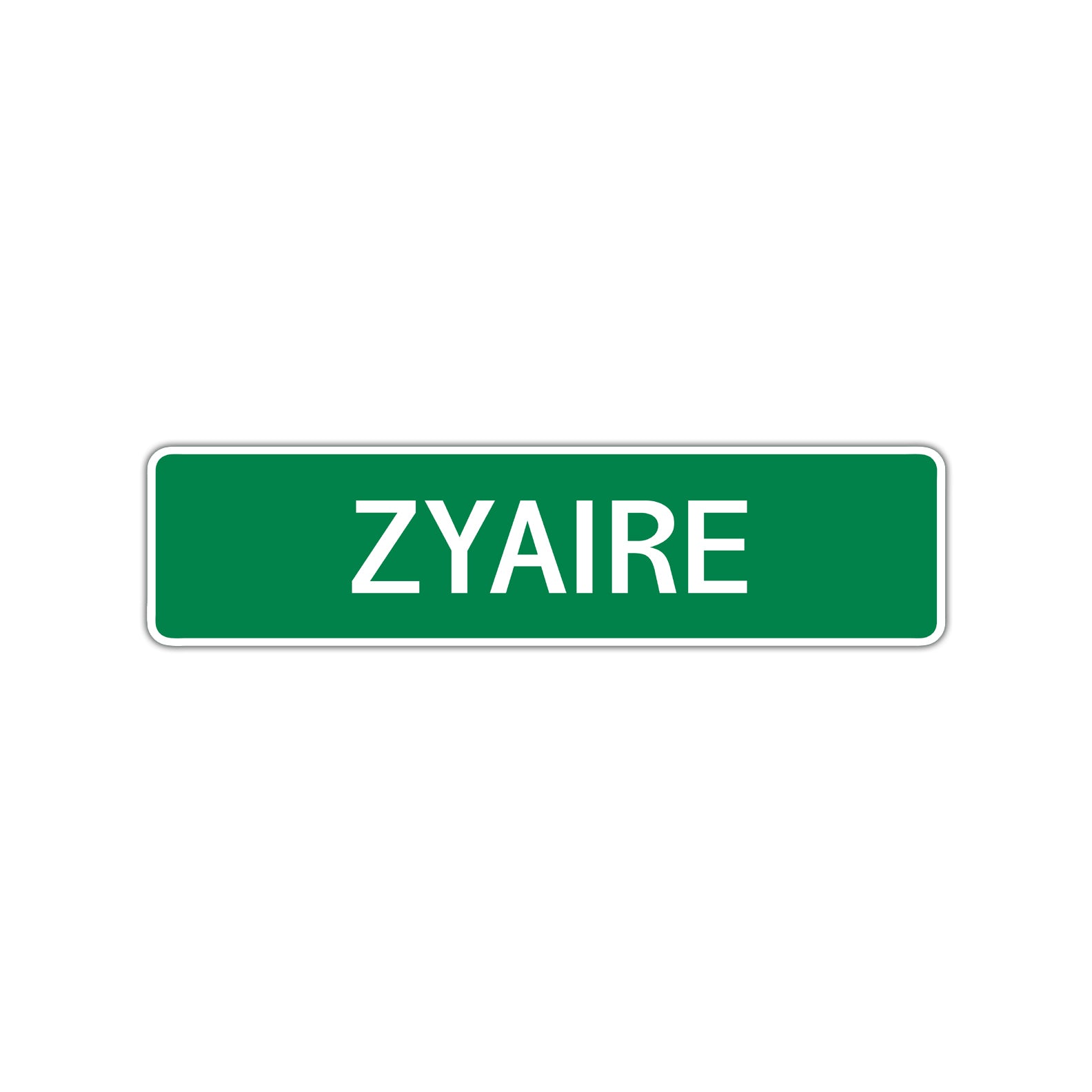 Zyaire Street Sign Children Name Room Plate
