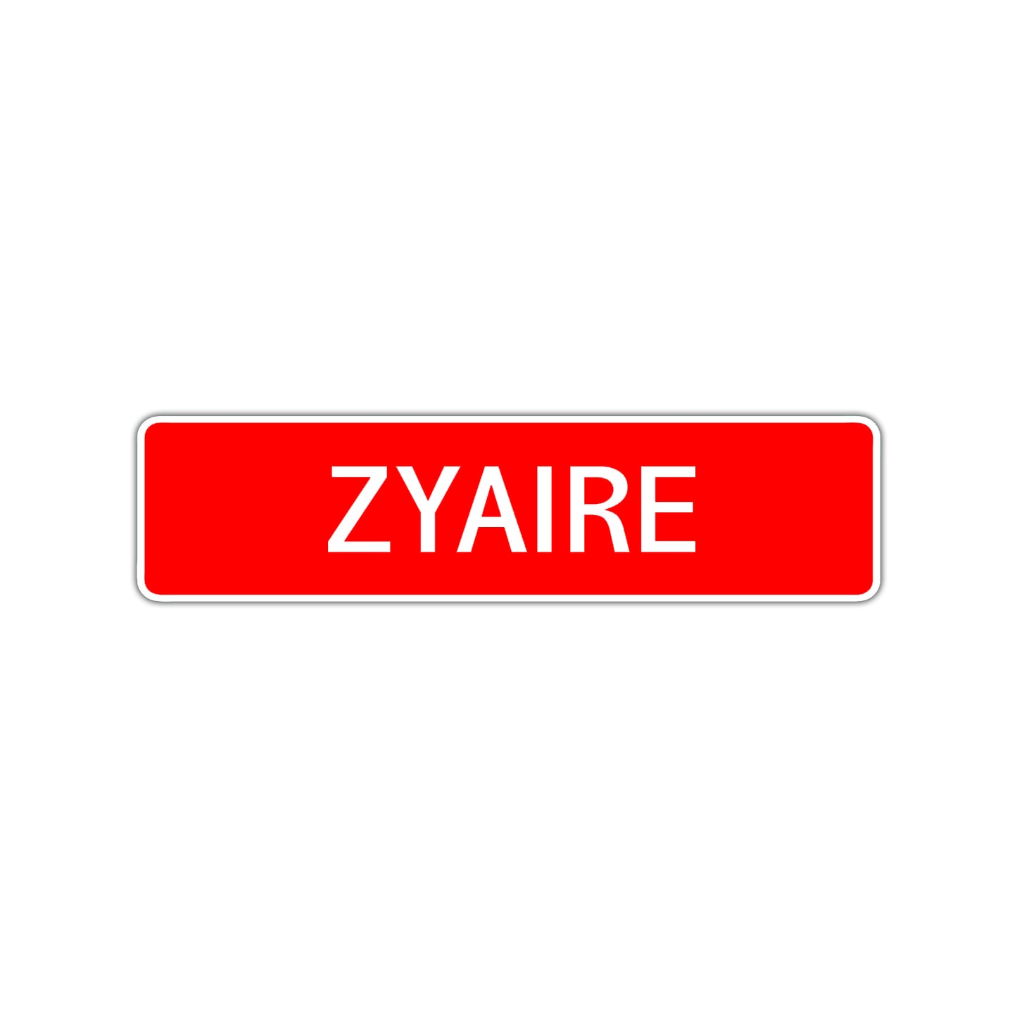Zyaire Street Sign Children Name Room Plate