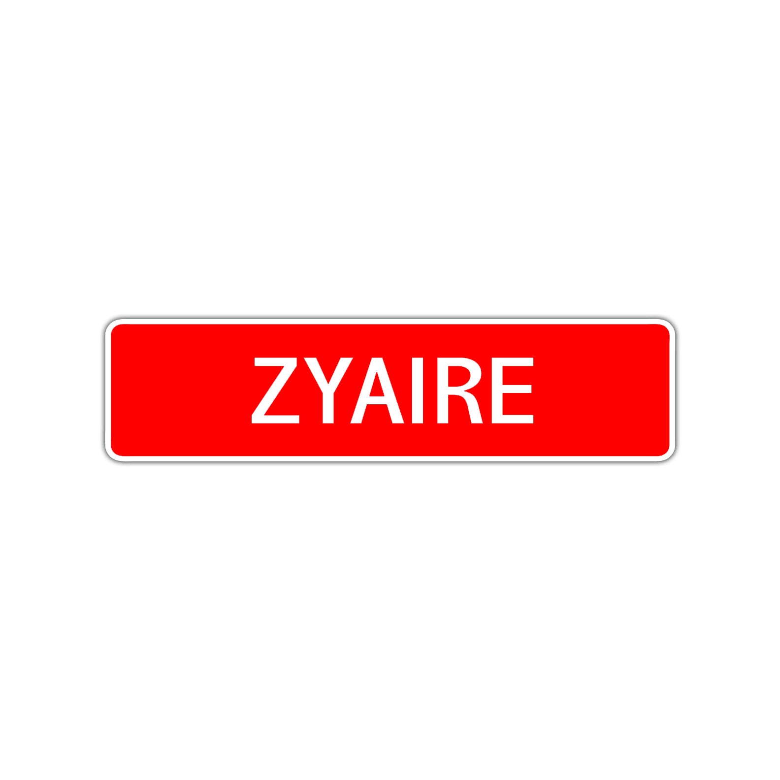 Zyaire Street Sign Children Name Room Plate