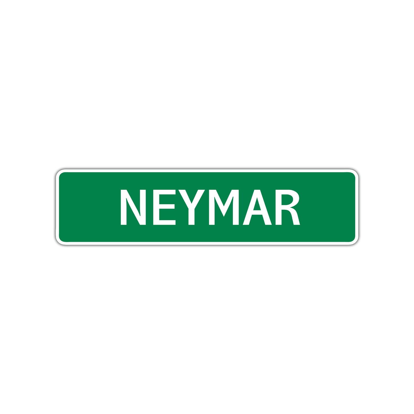 Neymar Street Sign Children Name Room Plate