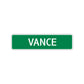 Vance Street Sign Children Name Room Plate
