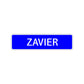 Zavier Street Sign Children Name Room Plate