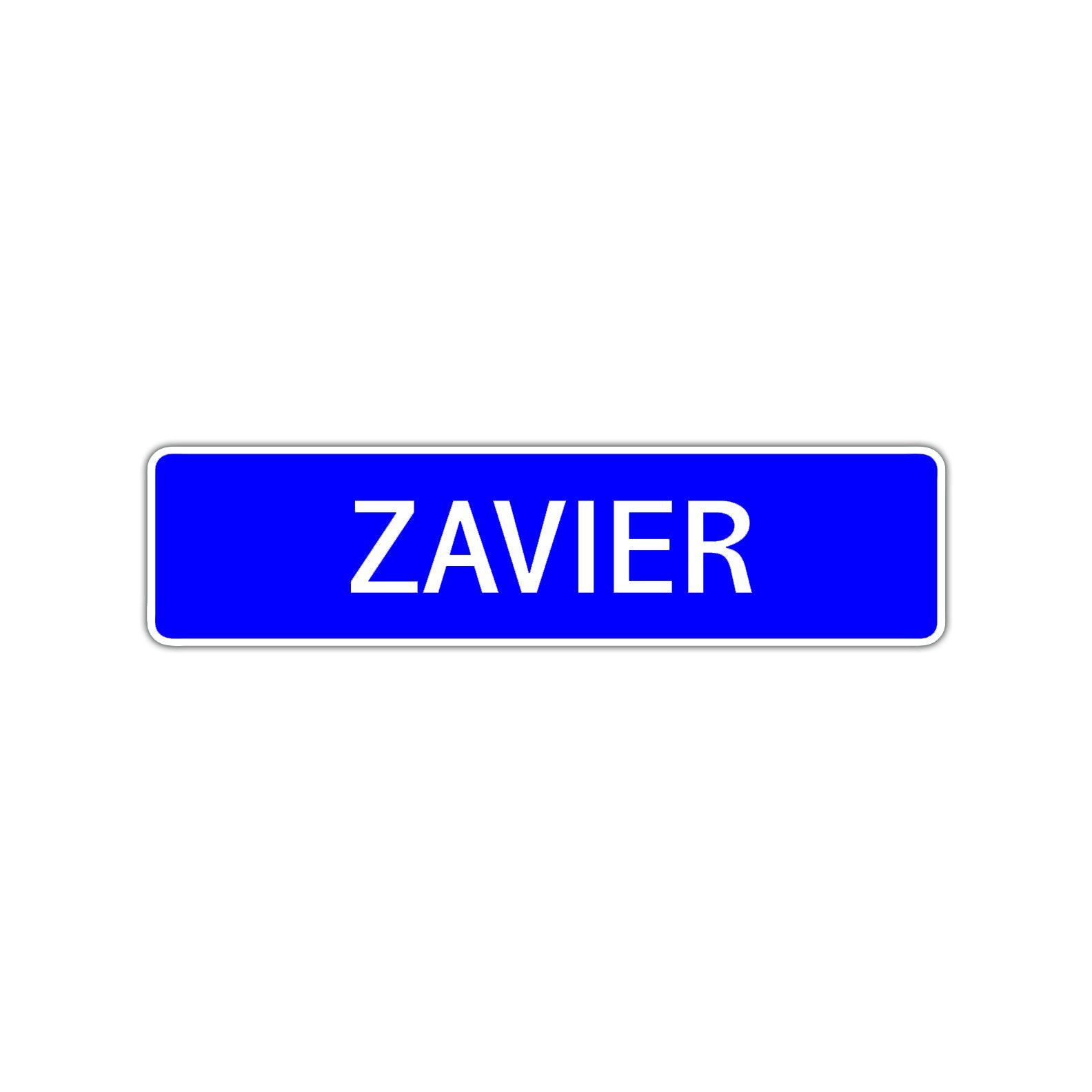 Zavier Street Sign Children Name Room Plate