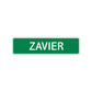 Zavier Street Sign Children Name Room Plate