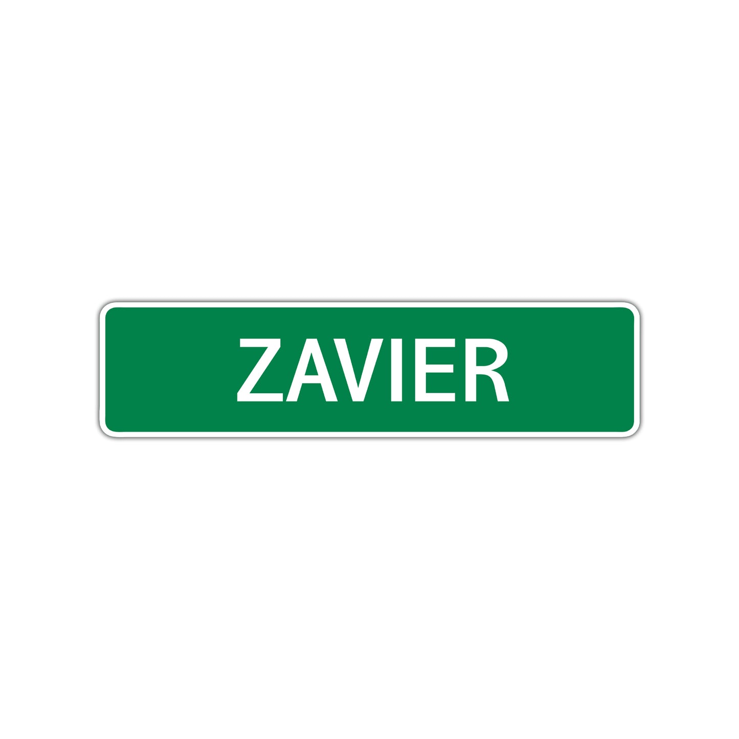 Zavier Street Sign Children Name Room Plate