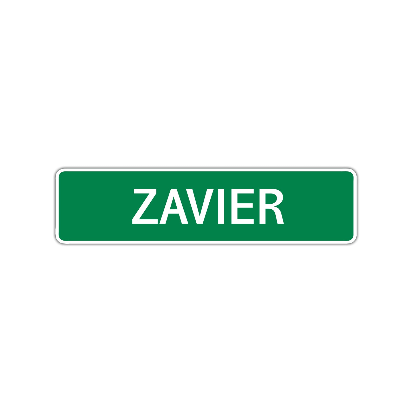 Zavier Street Sign Children Name Room Plate