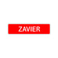 Zavier Street Sign Children Name Room Plate