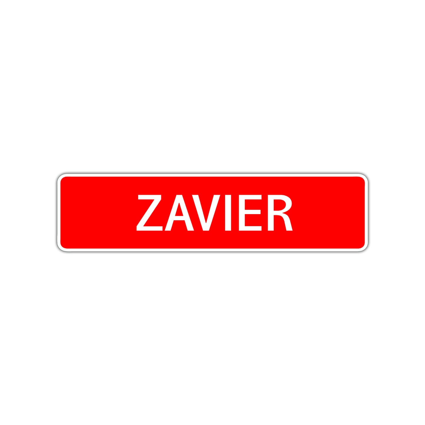 Zavier Street Sign Children Name Room Plate