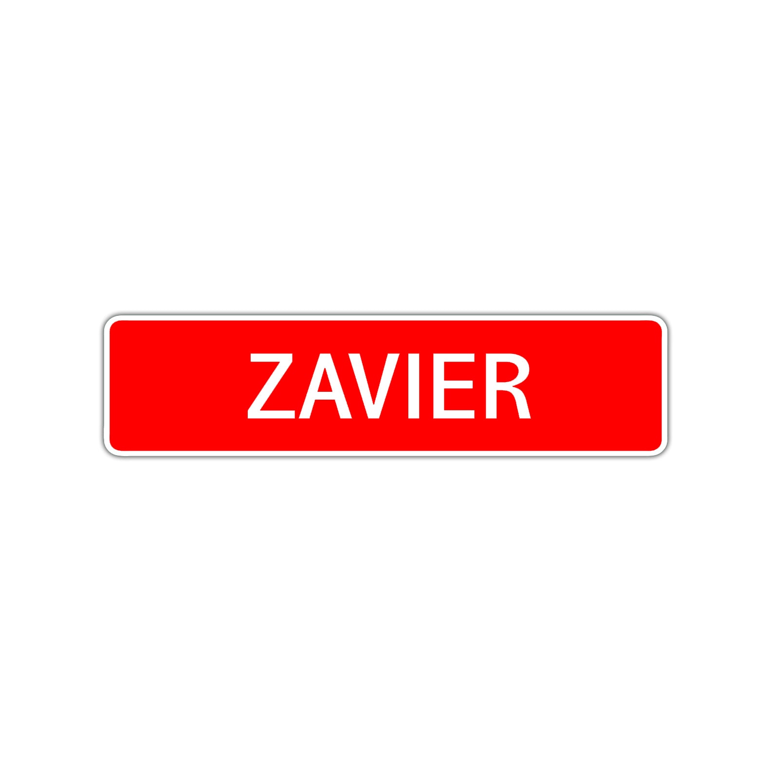 Zavier Street Sign Children Name Room Plate
