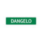 Dangelo Street Sign Children Name Room Plate