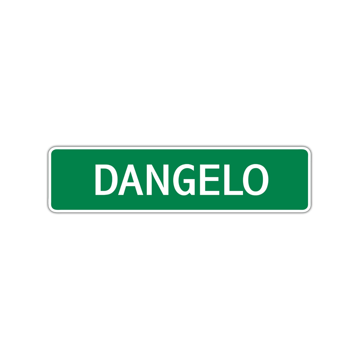 Dangelo Street Sign Children Name Room Plate
