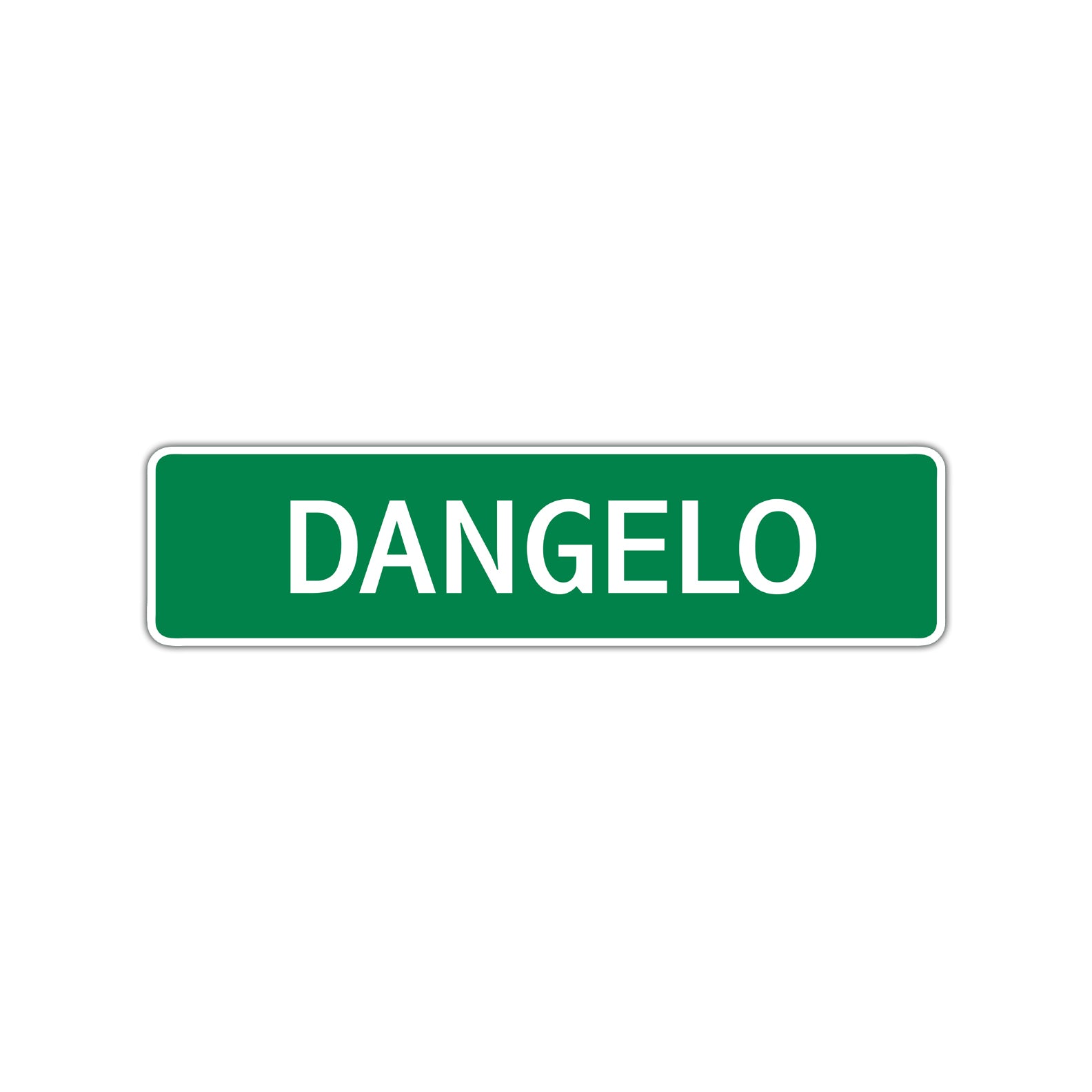 Dangelo Street Sign Children Name Room Plate