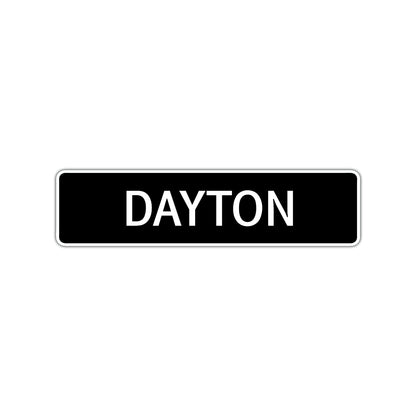 Dayton Street Sign Children Name Room Plate