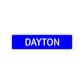 Dayton Street Sign Children Name Room Plate