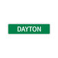 Dayton Street Sign Children Name Room Plate