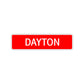 Dayton Street Sign Children Name Room Plate