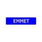 Emmet Street Sign Children Name Room Plate