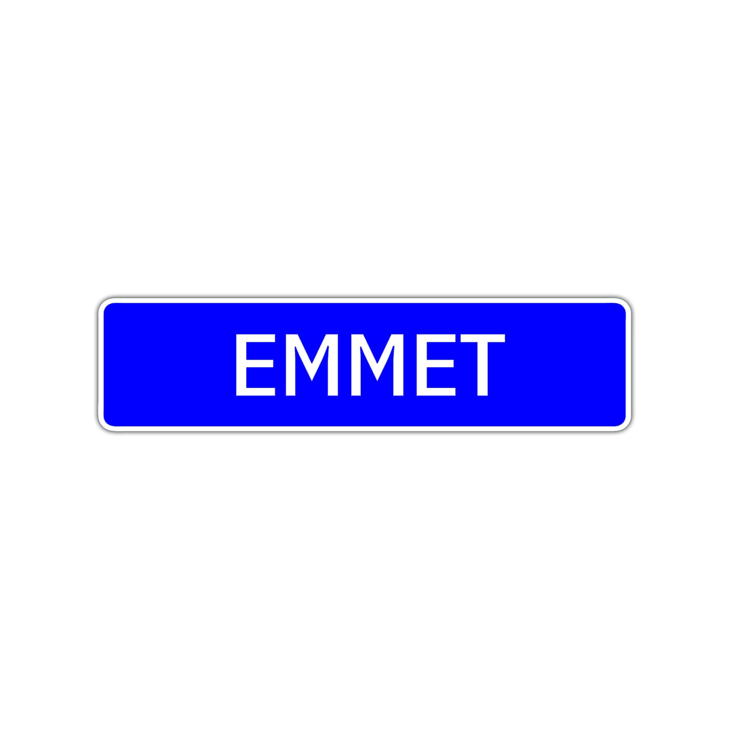 Emmet Street Sign Children Name Room Plate