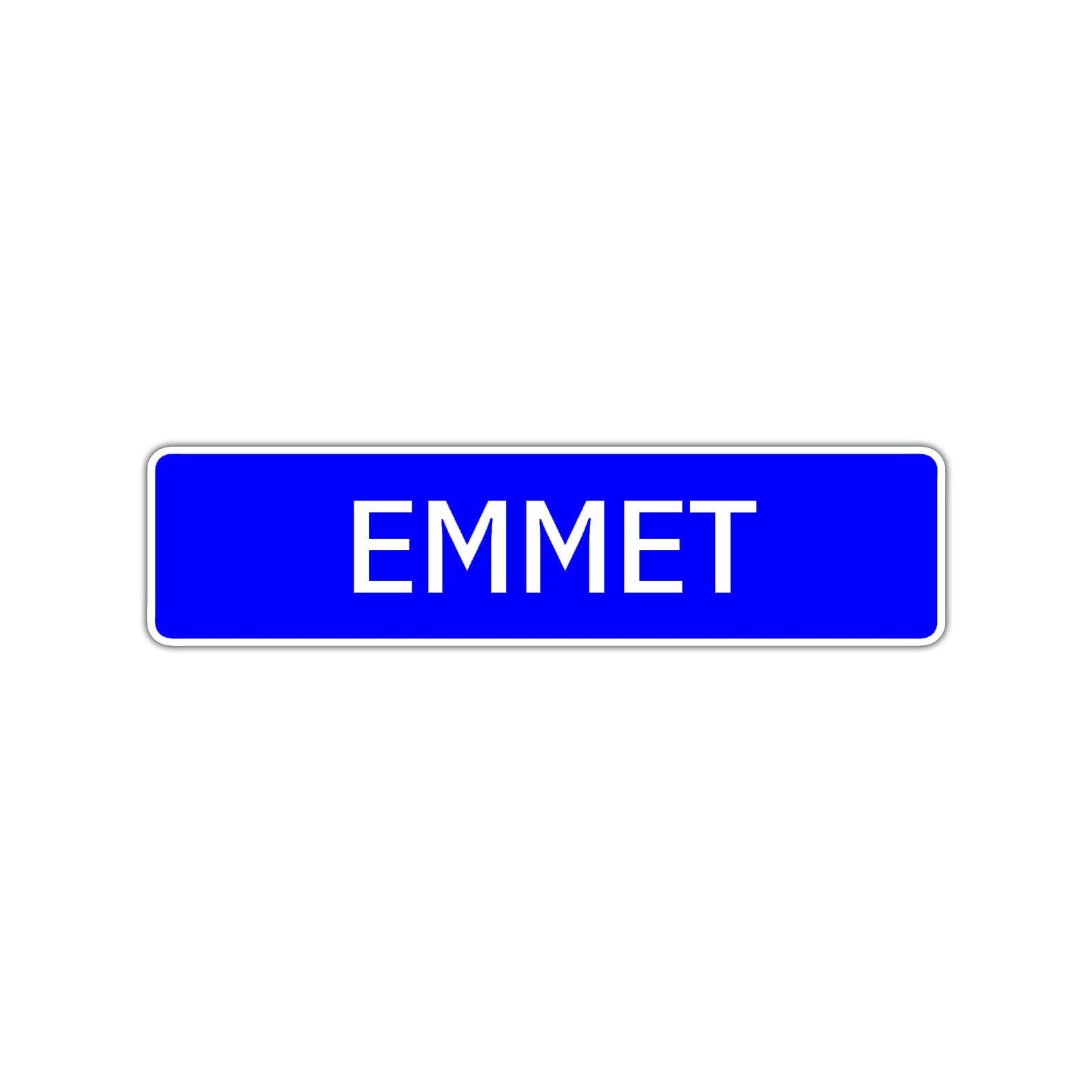 Emmet Street Sign Children Name Room Plate