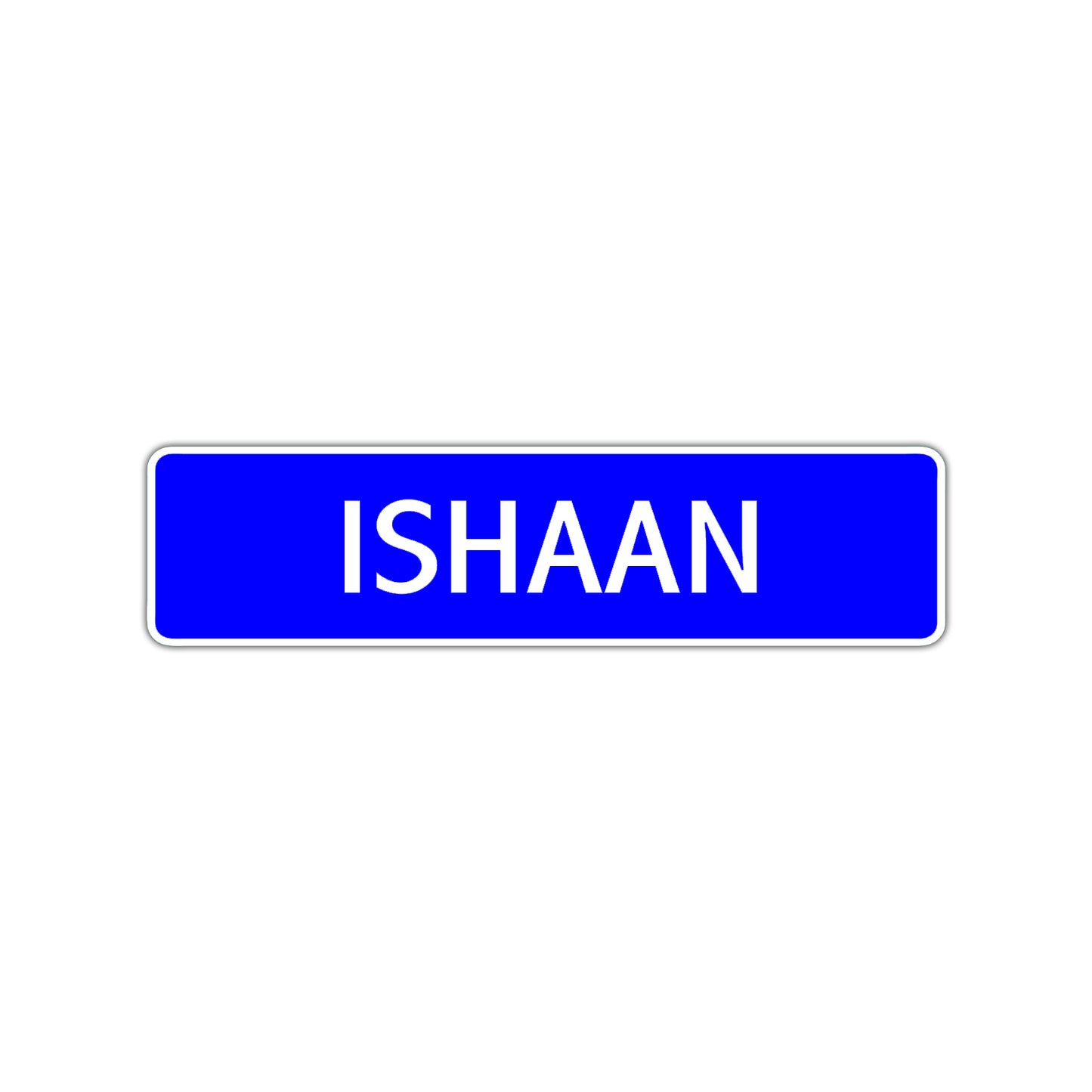 Ishaan Street Sign Children Name Room Plate