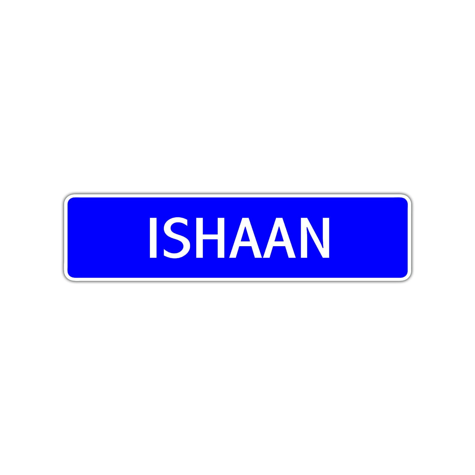 Ishaan Street Sign Children Name Room Plate