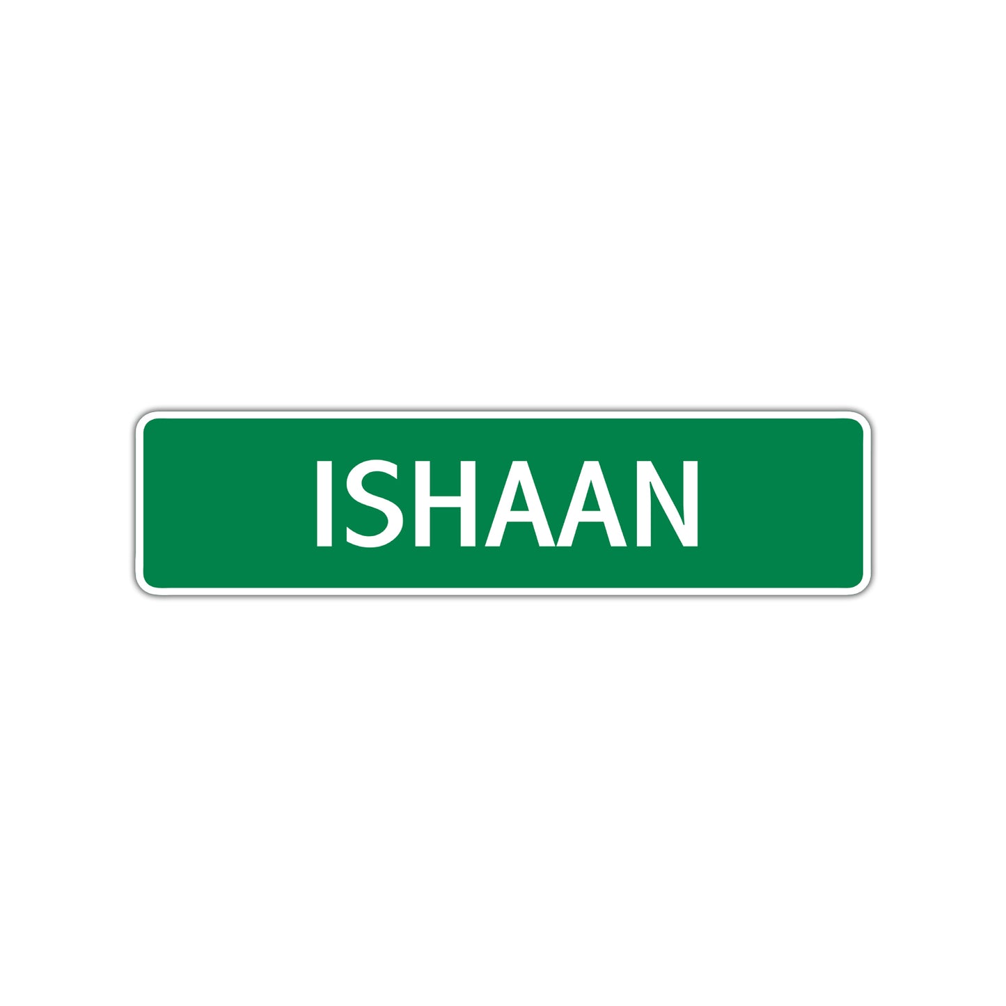 Ishaan Street Sign Children Name Room Plate